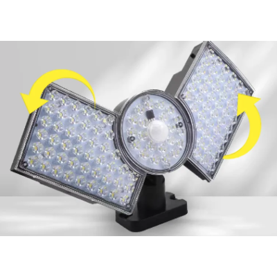 Lampa solara cu 3 casete reglabile senzor de miscare si 112 LED