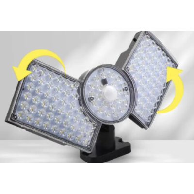 Lampa solara cu 3 casete reglabile senzor de miscare si 112 LED