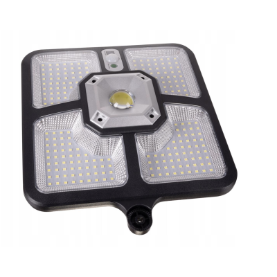 Lampa solara de perete cu senzor de miscare 220 LED COB 4 moduri iluminare