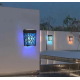 Lampa solara decorativa pentru perete cu LED Multicolor