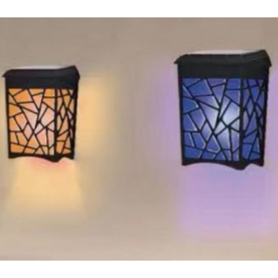 Lampa solara decorativa pentru perete cu LED Multicolor
