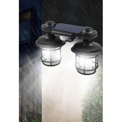 Lampa solara dubla 192 LED cu senzor miscare telecomanda si suport 30W cod JD 2216A
