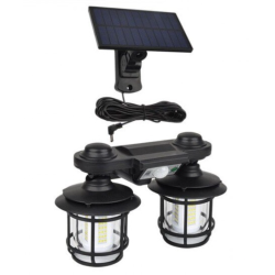 Lampa solara dubla cu senzor solar si telecomanda 20w 500 lumeni trei moduri de functionare