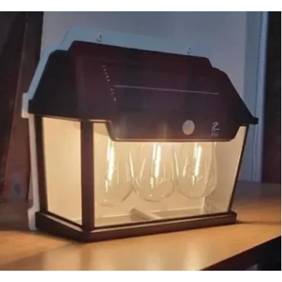 Lampa solara LED de perete cu 3 becuri Senzor de miscare Andowl Q D1640