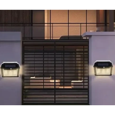 Lampa solara LED de perete cu 3 becuri Senzor de miscare Andowl Q D1640