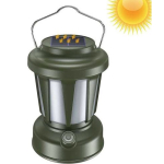 Lampa Solara Retro Camping LY18 Verde cu Maner Reincarcabila