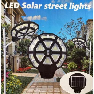 Lampa solara stradala 1200W cu 890 LED si telecomanda