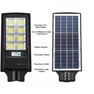 Lampa solara stradala 400W Led COB 8 Casete individuale
