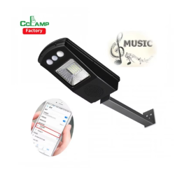 Lampa solara stradala cu difuzor bluetooth si telecomanda Solar Music CL-180 Negru