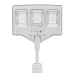 Lampa solara stradala cu telecomanda JG 703 cu 3 casete 108 LED 6000K senzor de miscare 100W
