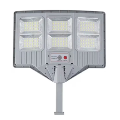 Lampa solara stradala cu telecomanda JG 706 cu 6 casete 108 LED 6000K senzor de miscare 150W