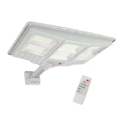 Lampa solara stradala cu telecomanda JG 706 cu 6 casete 108 LED 6000K senzor de miscare 150W