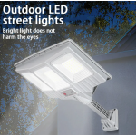 Lampa solara stradala cu telecomanda JG 712 cu 12 casete 108 LED 6000K senzor de miscare 200W