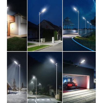 Lampa Solara Stradala Dreptunghiulara 500W cu 10 casete