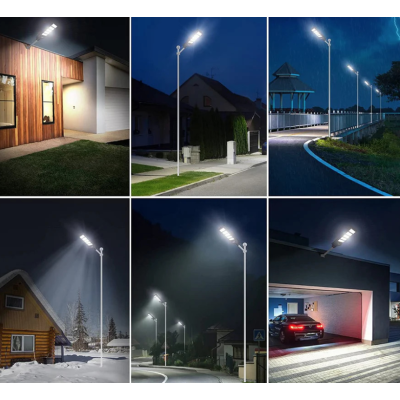 Lampa Solara Stradala Dreptunghiulara 600W cu 12 casete