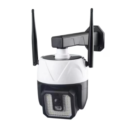 Lampa solara tip camera supraveghere falsa CCTV cu senzor si 2 antene