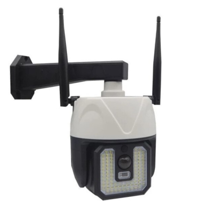 Lampa solara tip camera supraveghere falsa CCTV cu senzor si 2 antene