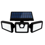 Lampa Solara Tripla cu Panou Solar Incorporat 74 LED SMD Reglabila 360 grade FL 1725A