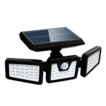 Lampa Solara Tripla cu Panou Solar Incorporat 74 LED SMD Reglabila 360 grade FL 1725A