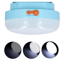 Lampa solara UFO rotunda de exterior cu carlig