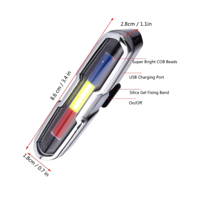 Lampa spate pentru bicicleta ZH 1808 cu lumina in 3 culori