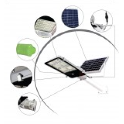 Lampa stradala 200W 4 CASETE Cu Panou Solar si Telecomanda