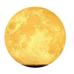 Luna luminoasa cu suport metalic, diametru 13 cm