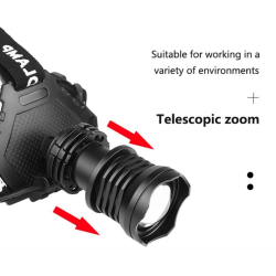 Lanternă de cap MMC T28 LED P90 cu Zoom 30W