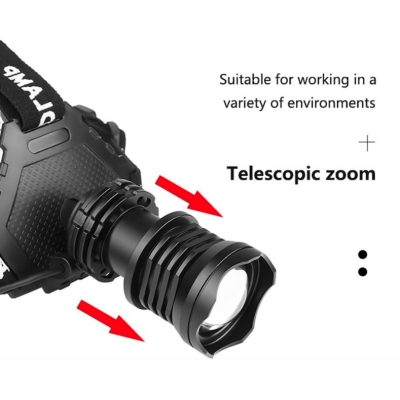 Lanternă de cap MMC T28 LED P90 cu Zoom 30W
