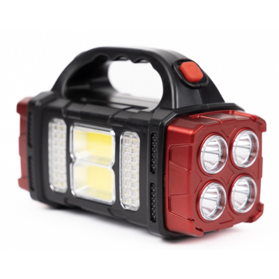 Lanterna cu incarcare solara LED HB 2678 de 25W COB lateral Power Bank slot USB