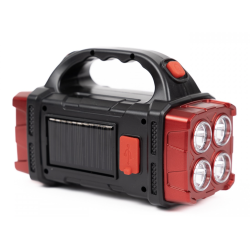 Lanterna cu incarcare solara LED HB 2678 de 25W COB lateral Power Bank slot USB