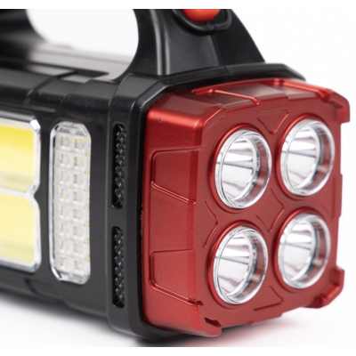 Lanterna cu incarcare solara LED HB 2678 de 25W COB lateral Power Bank slot USB