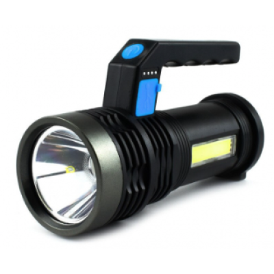 Lanterna cu LED Q LED556 cu 1000 lumeni acumulator integrat lumina laterala COB negru