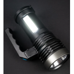 Lanterna cu LED Q LED556 cu 1000 lumeni acumulator integrat lumina laterala COB negru