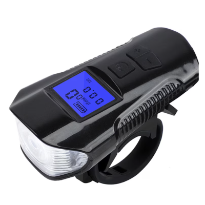 Lanterna de Bicicleta FY317 cu Claxon si Kilometraj DIGITAL