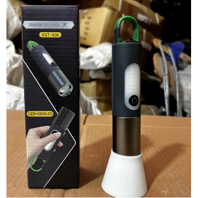 Lanterna de Camping 20cm cu Acumulator si Agatatoare Digital Thunder XST 836