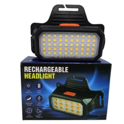 Lanterna de Cap 5225 cu 6 Moduri de iluminare reincarcabila prin USB Rectangulara