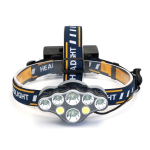 Lanterna de CAP 8 LED cu lumina alba si lumina rosie pentru presemnalizare