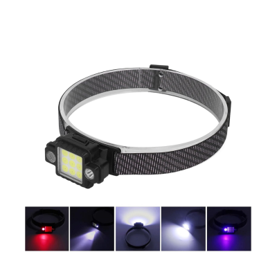 Lanterna de cap 9 LED COB/XPG KL533 5W 1000lm  USB magnet