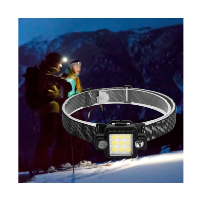 Lanterna de cap 9 LED COB/XPG KL533 5W 1000lm  USB magnet