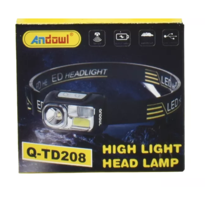 Lanterna de cap Andowl Q TD208 cu lumina alba si rosie