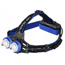 Lanterna de cap cu 2 Led-uri si 4 moduri de iluminare