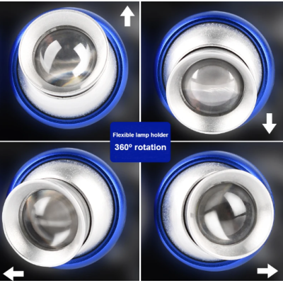 Lanterna de cap cu 2 Led-uri si 4 moduri de iluminare