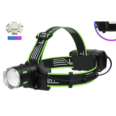 Lanterna de cap cu led si acumulator BL SXB A43 de 30W zoom pentru camping pescuit