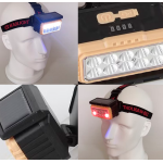 Lanterna de cap LY 806 cu panou solar si 10 leduri