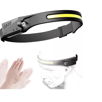 Lanterna de cap tip banda cu acumulator intern frontala si senzor de miscare JF 001