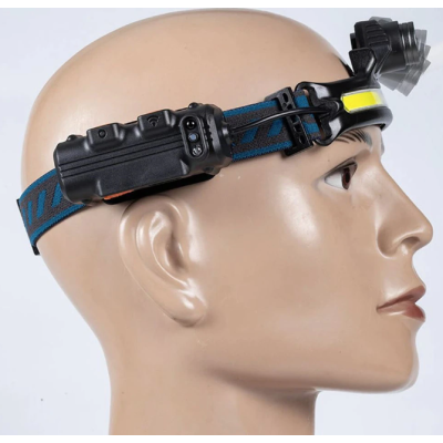 Lanterna de cap W678 cu acumulator banda COB Ultra-Bright