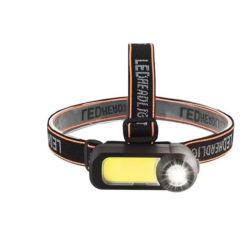 Lanterna de cap WH 1707 cu led XPE+COB ajustabila 90 de grade 2 moduri iluminare