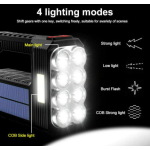 Lanterna de mana 8 LED+COB cu incarcare solara si USB Q SD623