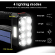 Lanterna de mana 8 LED+COB cu incarcare solara si USB Q SD623